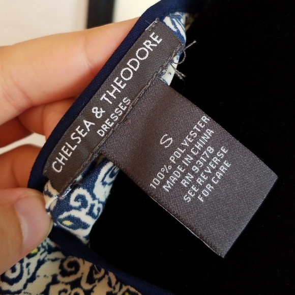 Chelsea & Theodore Dress Sz S Boho Print - Picture 7 of 7